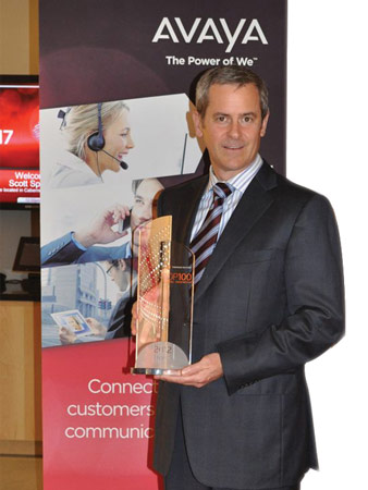 Mark Wilson accepting Thomson Reuters’ 2012 Top 100 Global Innovator Award