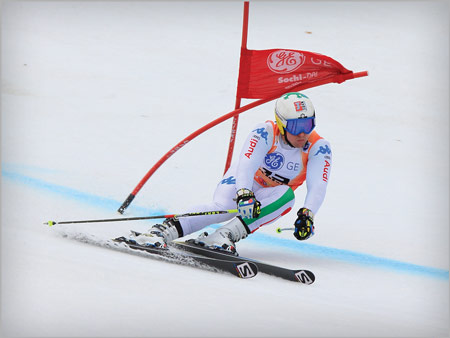 Olympic downhill skiier