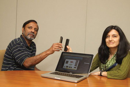 Photo of A.S. Krishnakumar and Shalini Yajnik